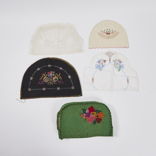 A Collection of Five Tea Cosies