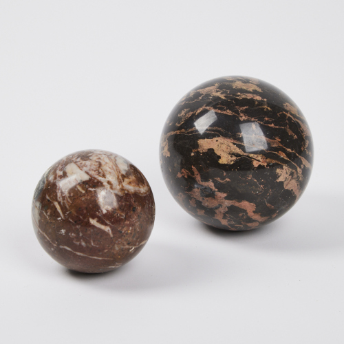 A Pair of Highly Polished Stone Balls