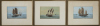 Three Miniature Paintings of Ships