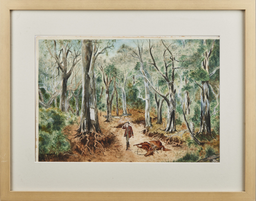 A Painting of a Bush Scene