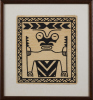 A Framed Tapa from Fatu Hiva