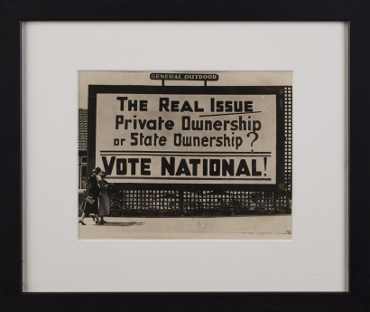 A Photograph of a Billboard Advertising National