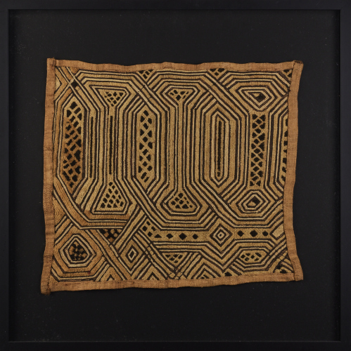 A Framed Kuba Textile, Democratic Republic of Congo