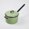 A Vintage Enamel Pot with Lid