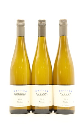 (3) 2015 Kusuda Riesling, Martinborough [JR16.5] [RP96]