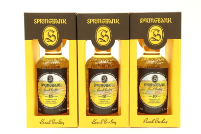 (3) Springbank Local Barley 10 Year 2021 Release Old Single Malt Scotch Whisky, 51.6% ABV