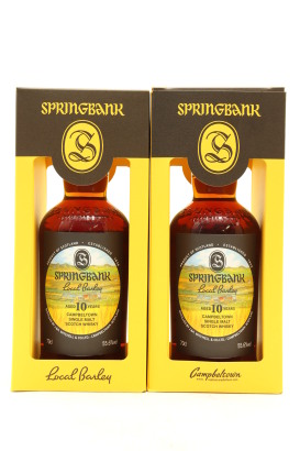 (2) Springbank Local Barley 10 Year 2020 Release Old Single Malt Scotch Whisky, 55.6% ABV