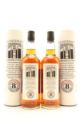 (2) Glengyle Distillery Kilkerran Cask Strength 8 Year Old Single Malt Scotch Whisky, 56.9% ABV