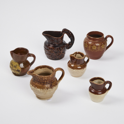 An Assortment of Six Miniature Jugs