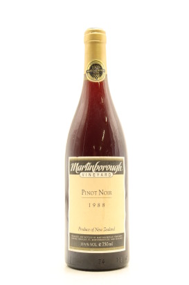 (1) 1988 Martinborough Vineyard Pinot Noir, Martinborough