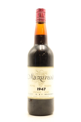 (1) 1947 Mazuran's Royal Vintage Port, Auckland