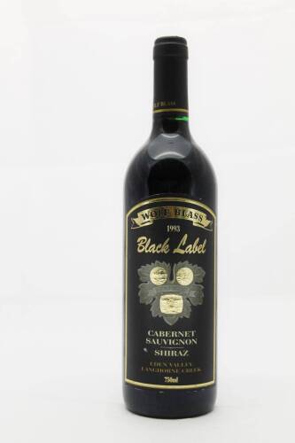 (1) 1993 Wolf Blass Black Label Cabernet Sauvignon/Shiraz