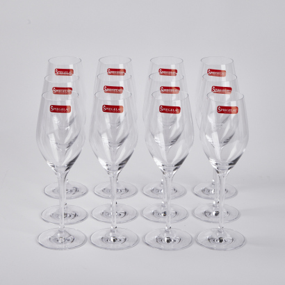 (1) Speigelau Prosecco Glasses, (12 Glasses Sold as One Lot)