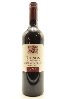 (1) 2013 Unison Vineyard 'Merlin's' Reserve Merlot, Gimblett Gravels