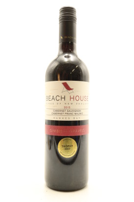 (1) 2015 Beach House Cabernet Sauvignon - Cabernet Franc - Malbec, Gimblett Gravels