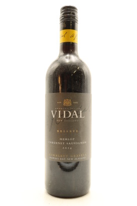 (1) 2014 Vidal Estate Reserve Merlot - Cabernet Sauvignon, Gimblett Gravels