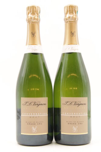 *(2) NV J L Vergnon Blanc de Blancs a le Mesnil-sur-Oger Grand Cru, Champagne