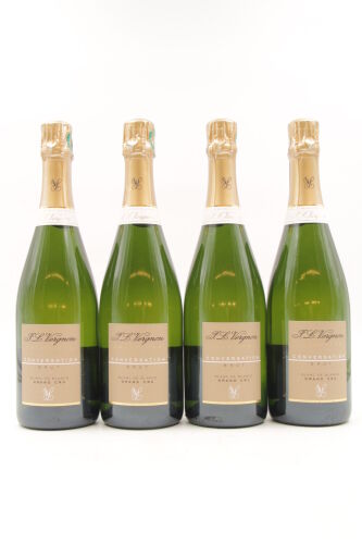 *(4) NV J L Vergnon Blanc de Blancs a le Mesnil-sur-Oger Grand Cru, Champagne