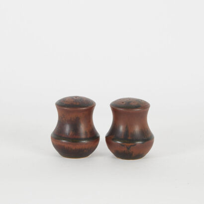 A Pair Of Arabia Ceramic Salt and Pepper Shakers From Finland