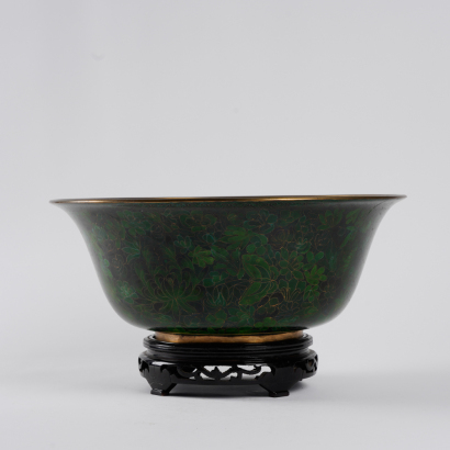 A large Chinese early 20C century Cloisonné bowl