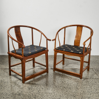 A Pair of Antique Horse Shoe Chair