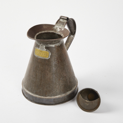 A Pewter Half Gallon Jug