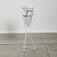 A Vintage Conical Planter With Stand