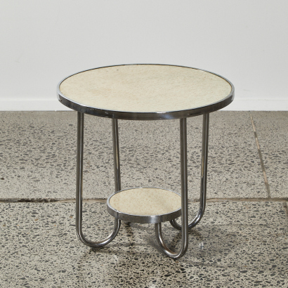 A Vintage Chrome And Formica Side Table