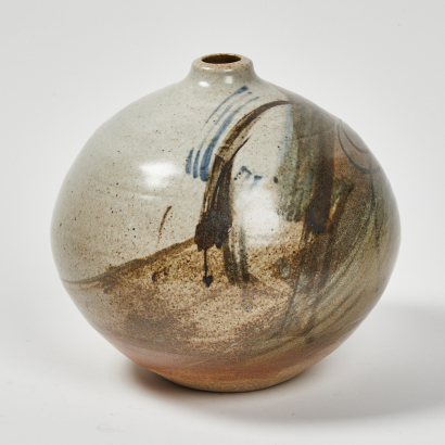 A New Zealand Studio Pottery Ovoid Vase