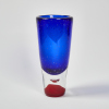 A Dual Colour Art Glass Bubble Vase