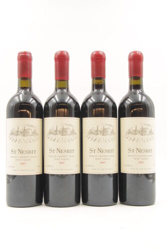 (4) 2007 St Nesbit Merlot Cabernet Franc Petit Verdot, Karaka