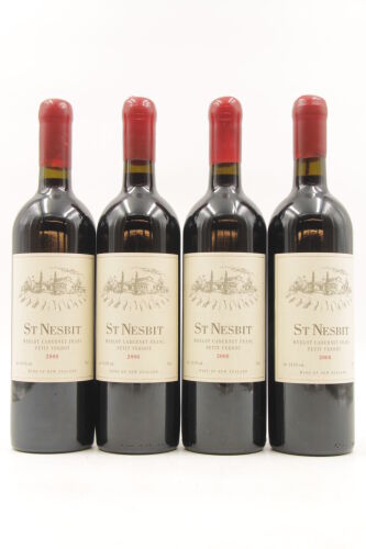 (4) 2008 St Nesbit Merlot Cabernet Franc Petit Verdot, Karaka