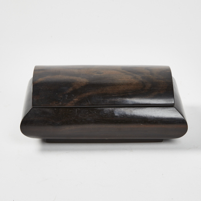 A Vintage Ebony Jewellery Box