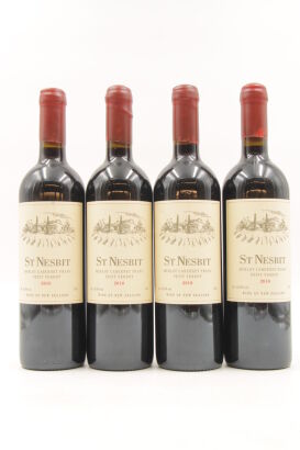 (4) 2010 St Nesbit Merlot Cabernet Franc Petit Verdot, Karaka