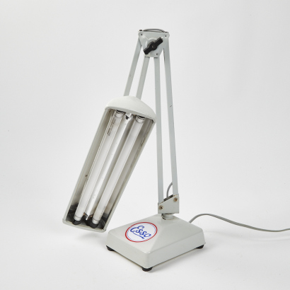 A Vintage Esso Petroliana Industrial Desk Lamp