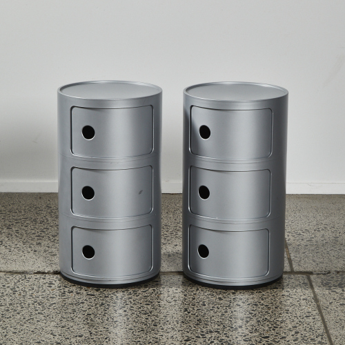 A Pair Of Kartell Componibilis By Anna Castelli Ferrieri