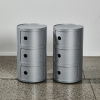 A Pair Of Kartell Componibilis By Anna Castelli Ferrieri