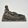 After MAX DRAH 1920 Signed Bronze Drunk Woman Embracing The Devil