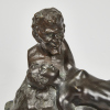 After MAX DRAH 1920 Signed Bronze Drunk Woman Embracing The Devil - 2