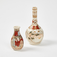 A Pair Of Antique Japanese Satsuma Vases