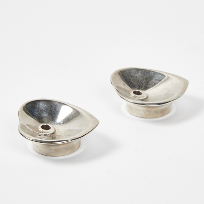 A Pair Of Dansk Designs Torun Heart Candle Holders