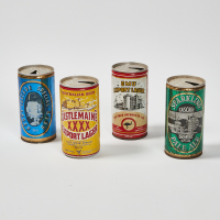 A Collection Of Four Vintage New Zealand Empty Beer Cans