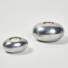 A Pair Of Bo Concept Aluminium Tea Light Holders