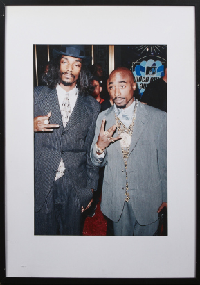 A Print Of Snoop Dogg And Tupac Shakur