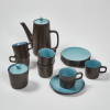 A Mikasa Bristol Blue Coffee Set