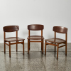 A Trio Of Danish Kvetny And Sonners Teak Chairs