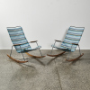 A Pair Of Click Danish Furniture Outdoor Rocker Chairs