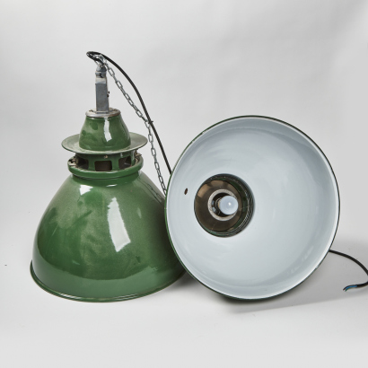 A Pair Of Factory Lamps