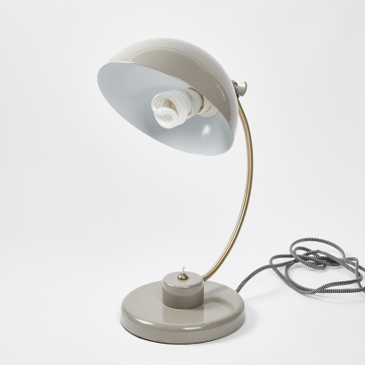 MCM Desk Table Lamp In Grey