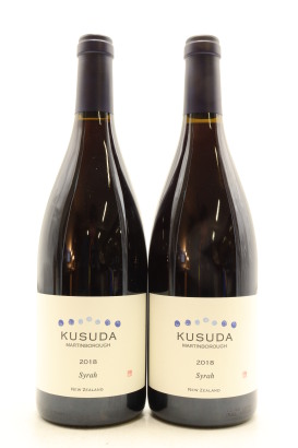 (2) 2018 Kusuda Syrah, Martinborough [JR17.5]